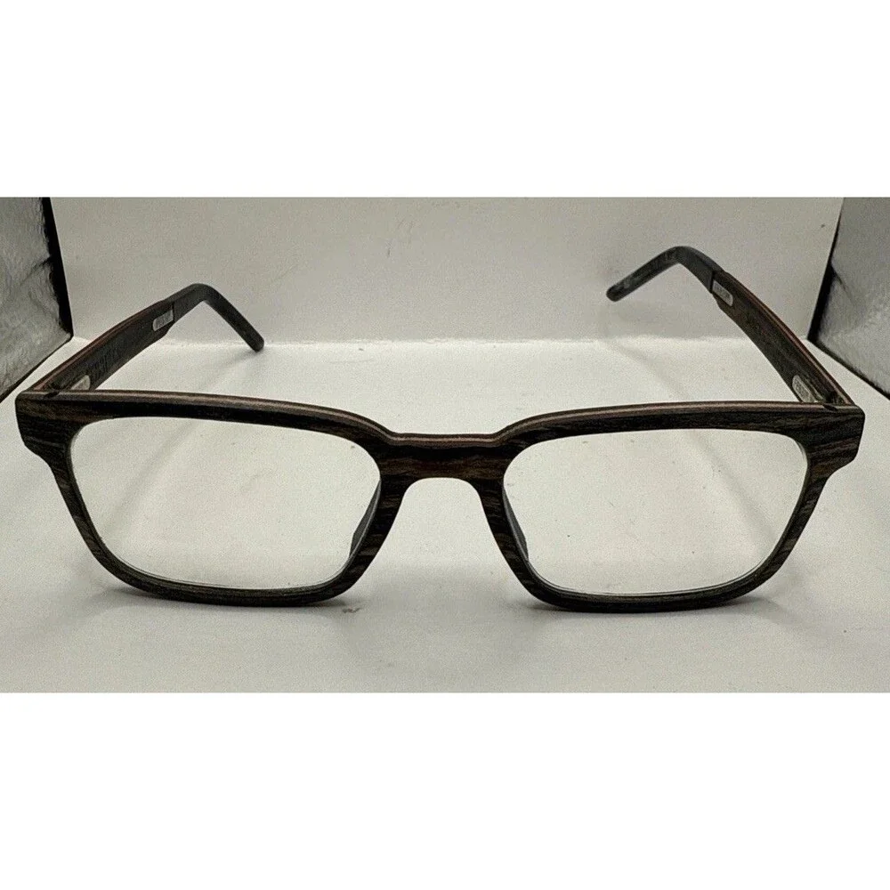 Feb31st Damien 54-18-140 Red Grey Eyeglasses Frames Wood Italy $729 Feb 31st